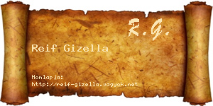 Reif Gizella névjegykártya