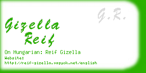 gizella reif business card